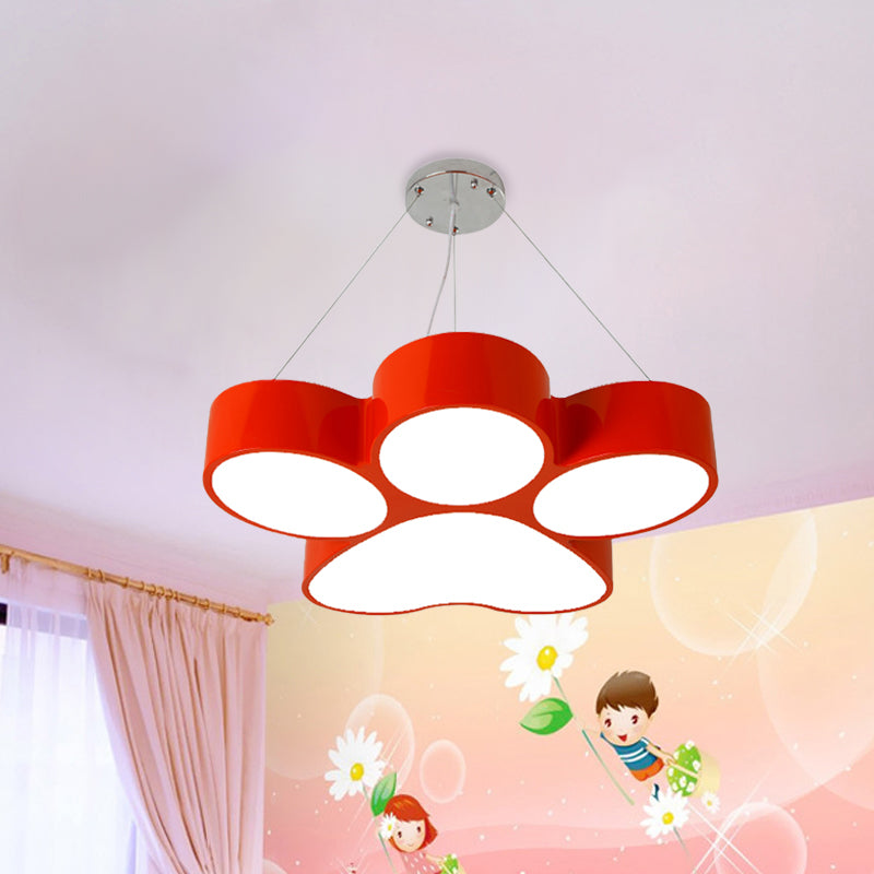 Fleur Dog Claw LED Acrylic Chandelier