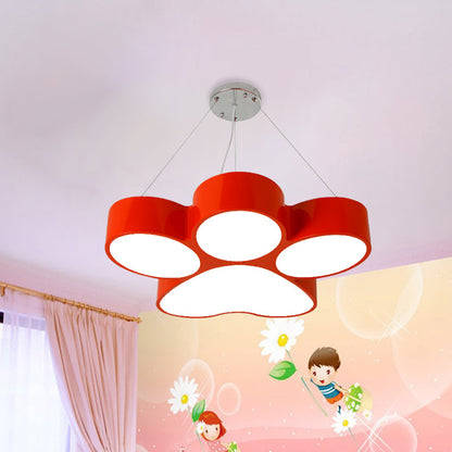 Fleur Dog Claw LED Acrylic Chandelier