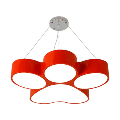 Fleur Dog Claw LED Acrylic Chandelier