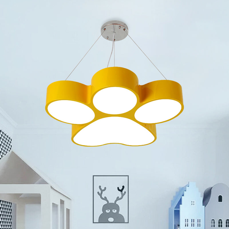 Fleur Dog Claw LED Acrylic Chandelier
