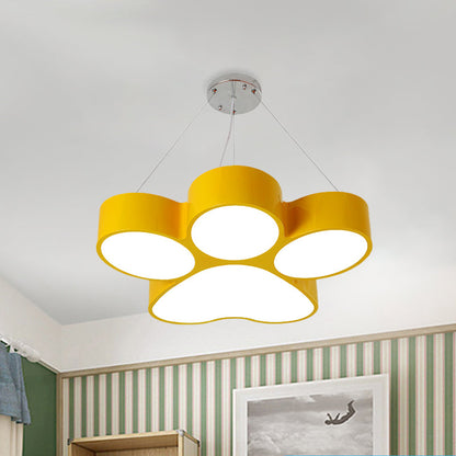 Fleur Dog Claw LED Acrylic Chandelier