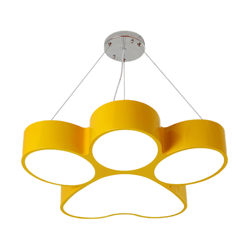 Fleur Dog Claw LED Acrylic Chandelier
