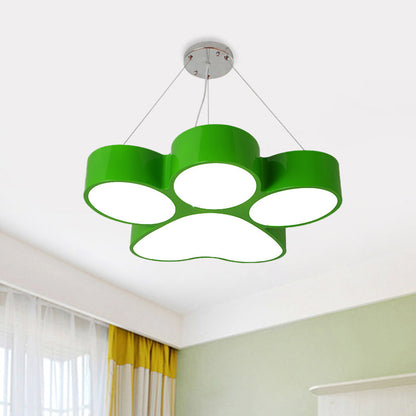 Fleur Dog Claw LED Acrylic Chandelier
