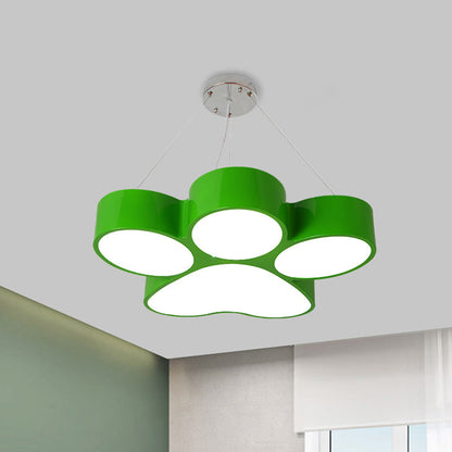 Fleur Dog Claw LED Acrylic Chandelier