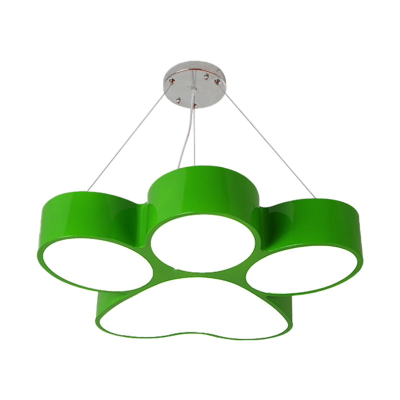 Fleur Dog Claw LED Acrylic Chandelier
