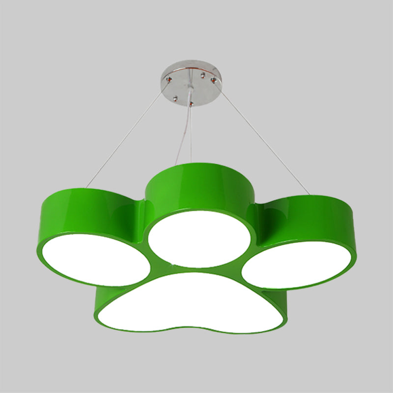 Fleur Dog Claw LED Acrylic Chandelier