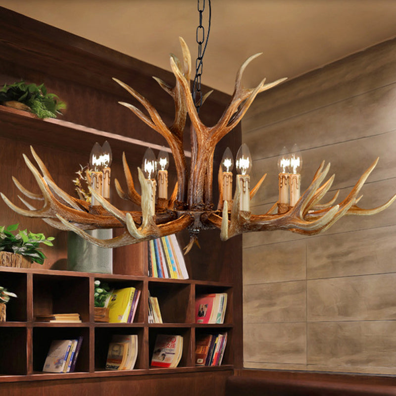 Geneviève Resin Stag Antler Chandelier