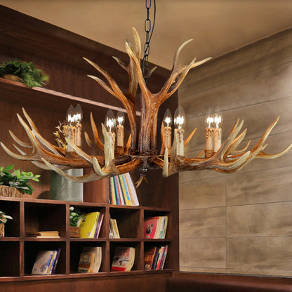 Geneviève Resin Stag Antler Chandelier