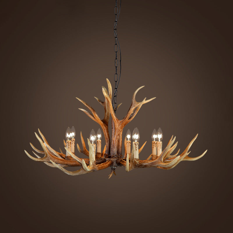 Geneviève Resin Stag Antler Chandelier
