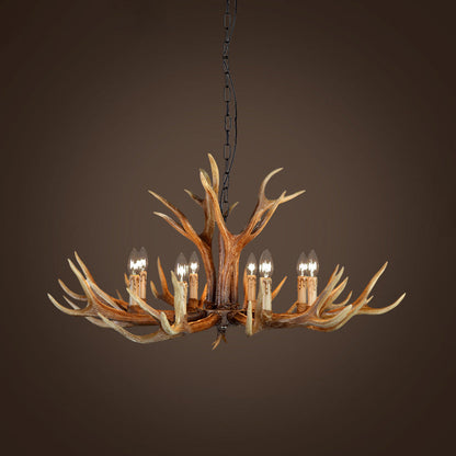 Geneviève Resin Stag Antler Chandelier