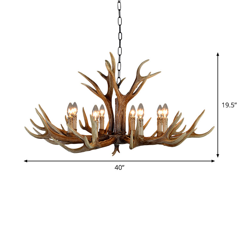 Geneviève Resin Stag Antler Chandelier