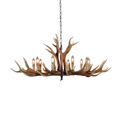 Geneviève Resin Stag Antler Chandelier