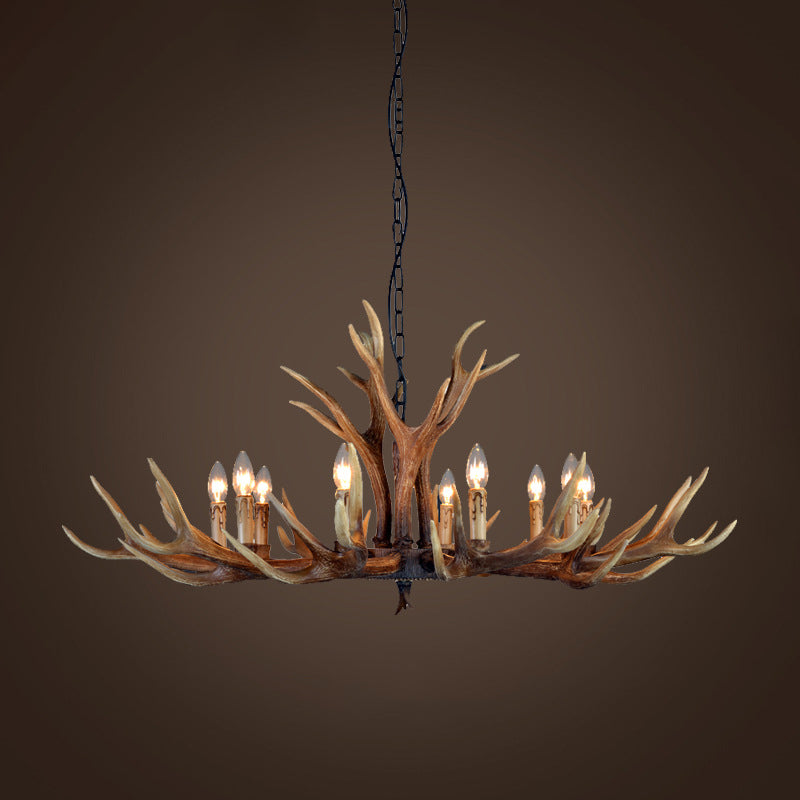 Geneviève Resin Stag Antler Chandelier