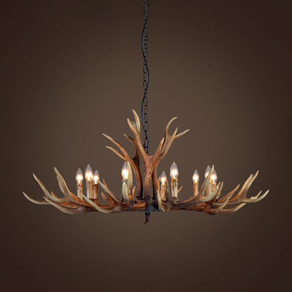 Geneviève Resin Stag Antler Chandelier