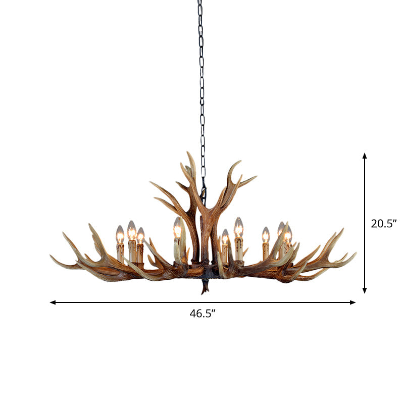 Geneviève Resin Stag Antler Chandelier