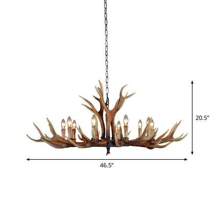 Geneviève Resin Stag Antler Chandelier