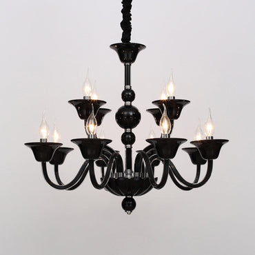 Colette Curved Arm Glass Chandelier
