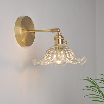 Elise Swing Arm Glass Wall Reading Light Sconce