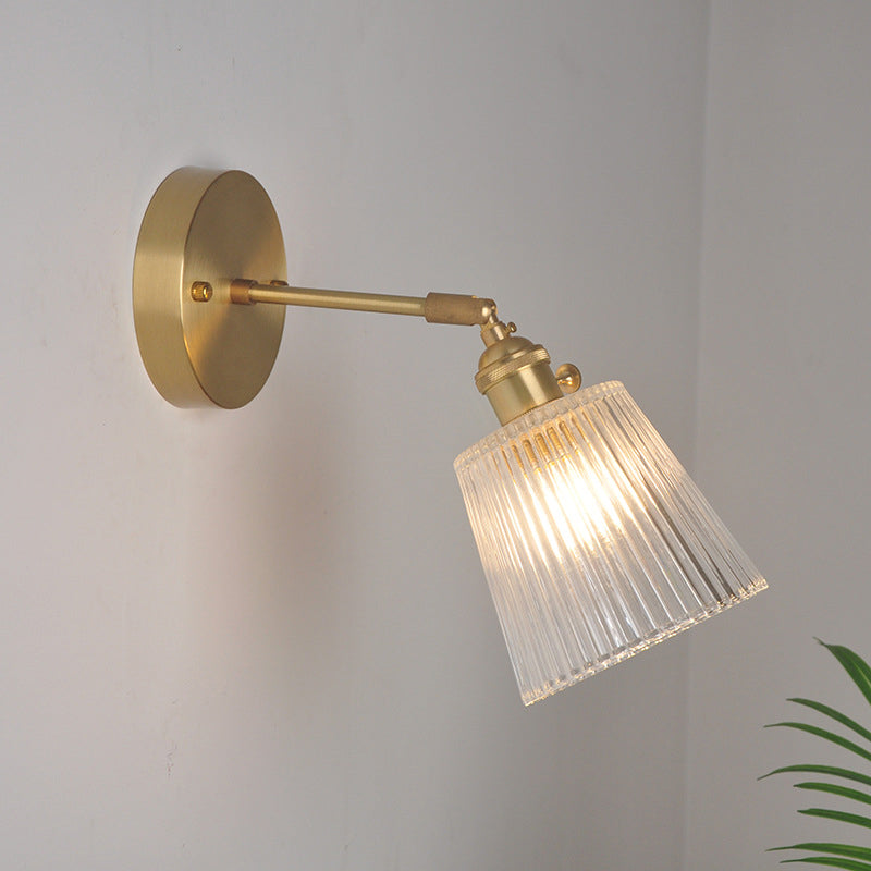 Elise Swing Arm Glass Wall Reading Light Sconce