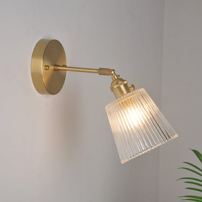 Elise Swing Arm Glass Wall Reading Light Sconce