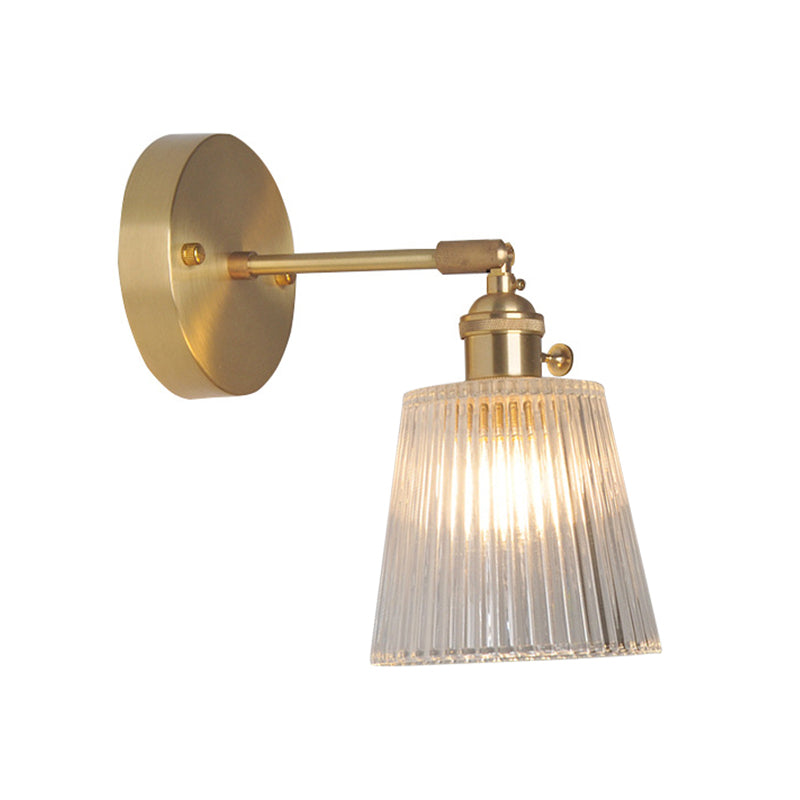 Elise Swing Arm Glass Wall Reading Light Sconce