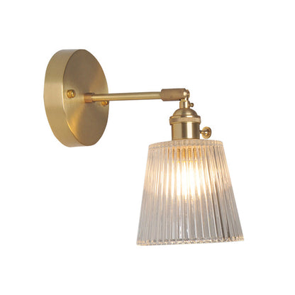 Elise Swing Arm Glass Wall Reading Light Sconce