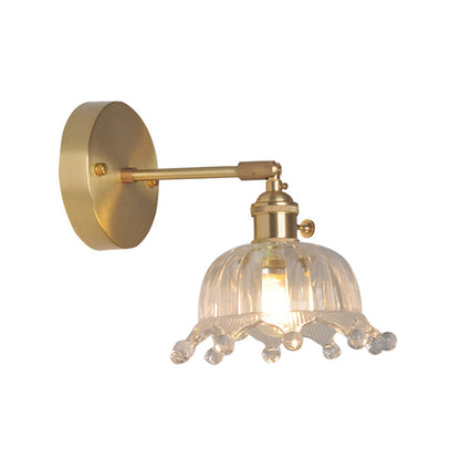 Elise Swing Arm Glass Wall Reading Light Sconce