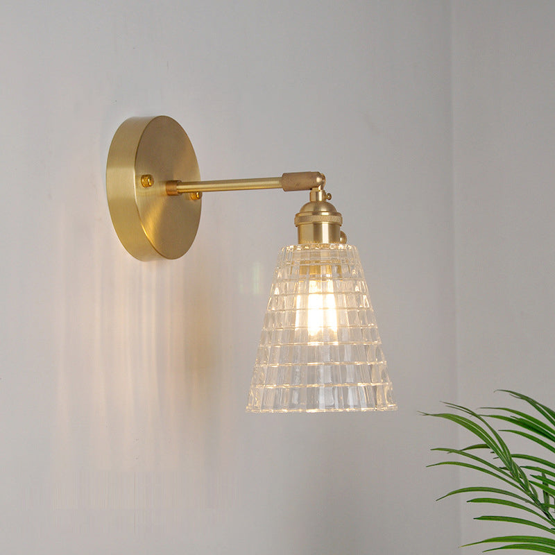 Elise Swing Arm Glass Wall Reading Light Sconce