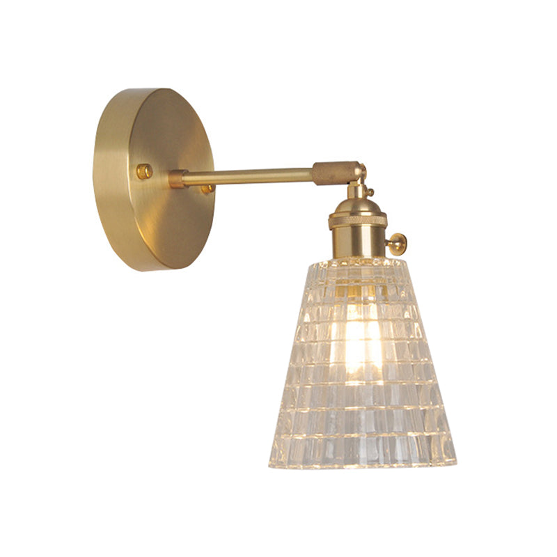 Elise Swing Arm Glass Wall Reading Light Sconce