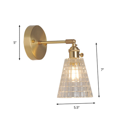 Elise Swing Arm Glass Wall Reading Light Sconce