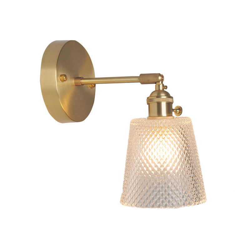 Elise Swing Arm Glass Wall Reading Light Sconce