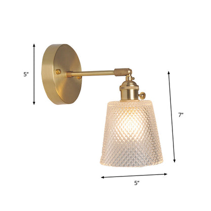 Elise Swing Arm Glass Wall Reading Light Sconce