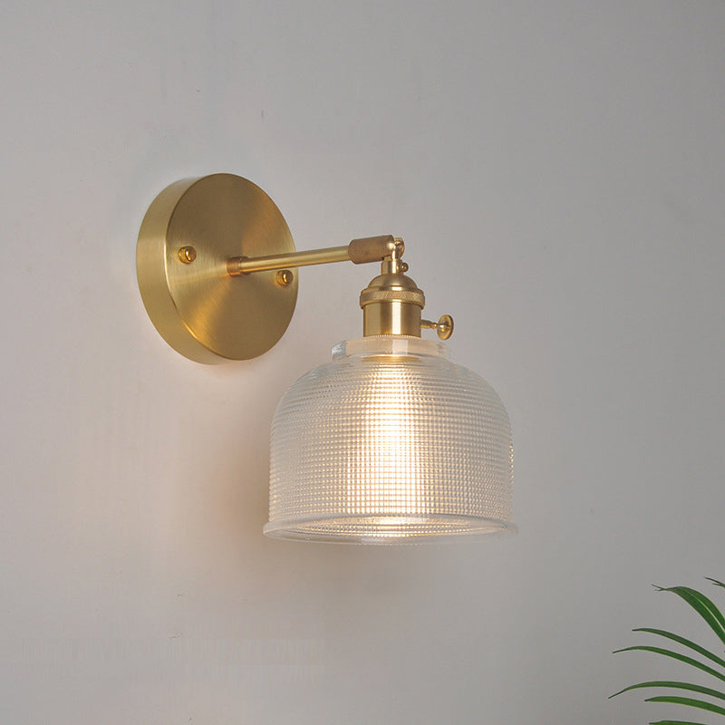 Elise Swing Arm Glass Wall Reading Light Sconce