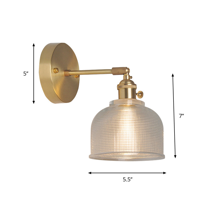 Elise Swing Arm Glass Wall Reading Light Sconce