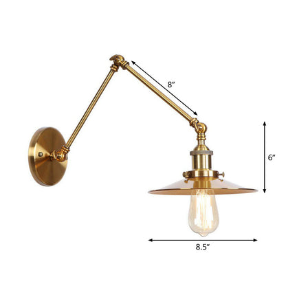 Aurélie Task Wall Lamp Brass Metal Swing Arm