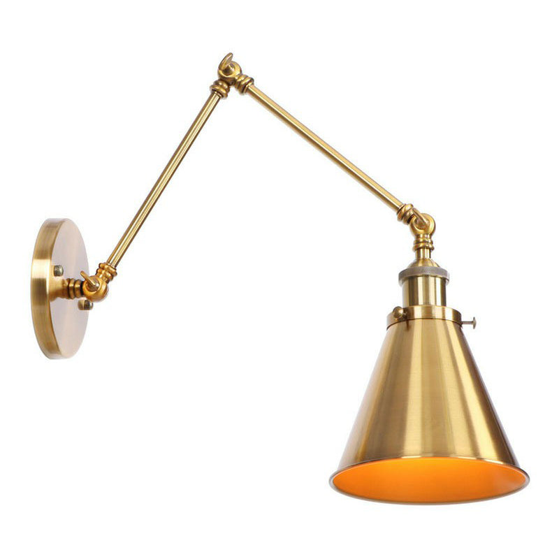 Aurélie Task Wall Lamp Brass Metal Swing Arm