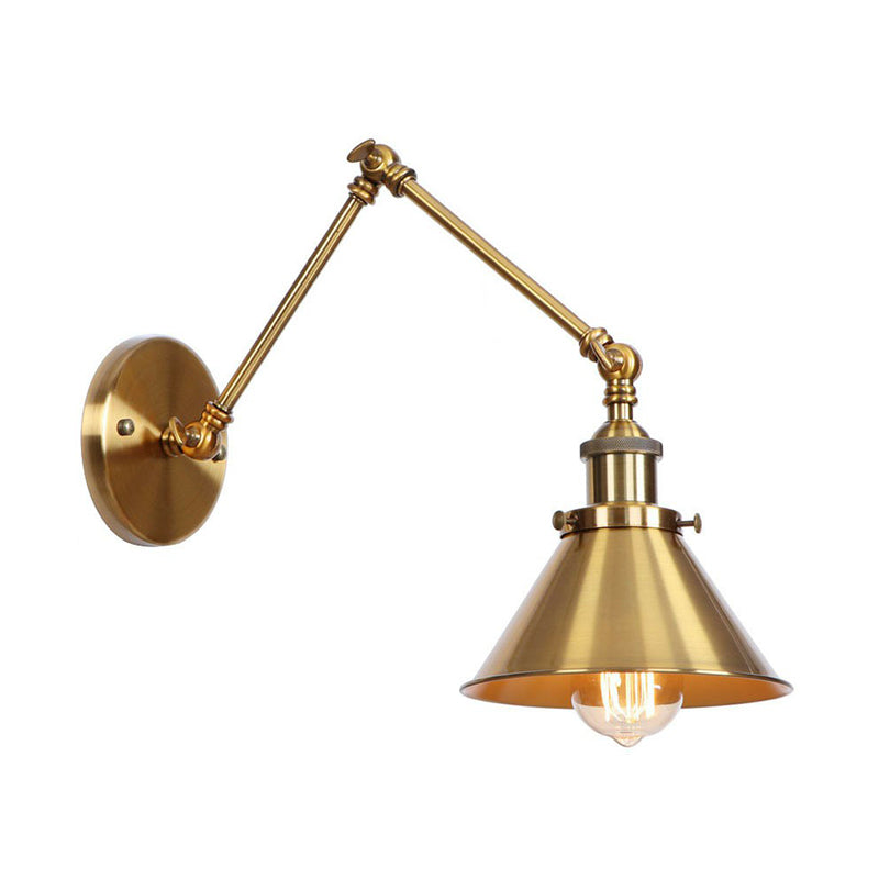 Aurélie Task Wall Lamp Brass Metal Swing Arm