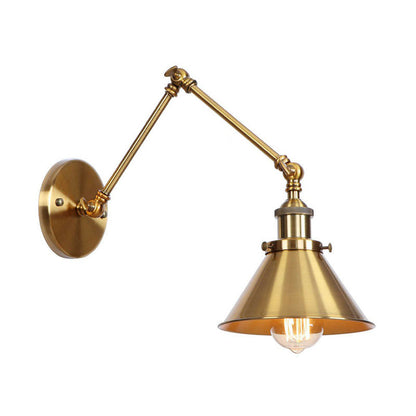 Aurélie Task Wall Lamp Brass Metal Swing Arm