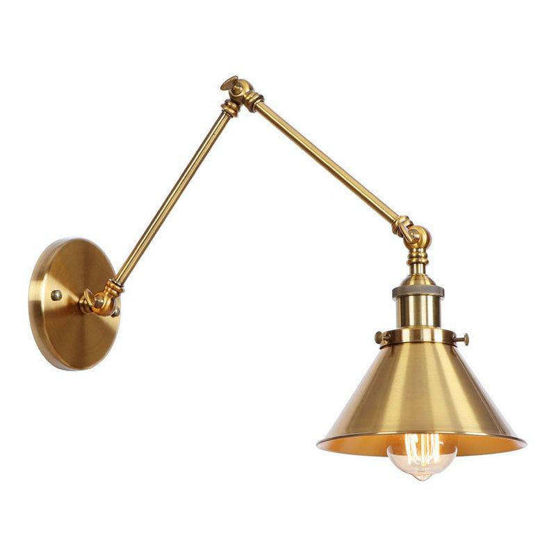Aurélie Task Wall Lamp Brass Metal Swing Arm