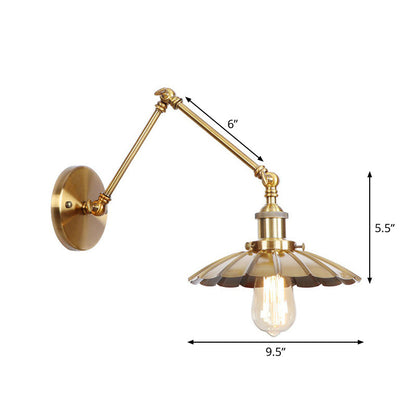 Aurélie Task Wall Lamp Brass Metal Swing Arm