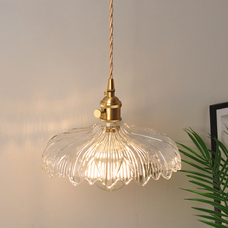 Lucienne Prismatic Glass Brass Bedside Wall Lamp