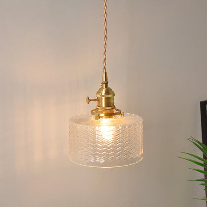 Lucienne Prismatic Glass Brass Bedside Wall Lamp