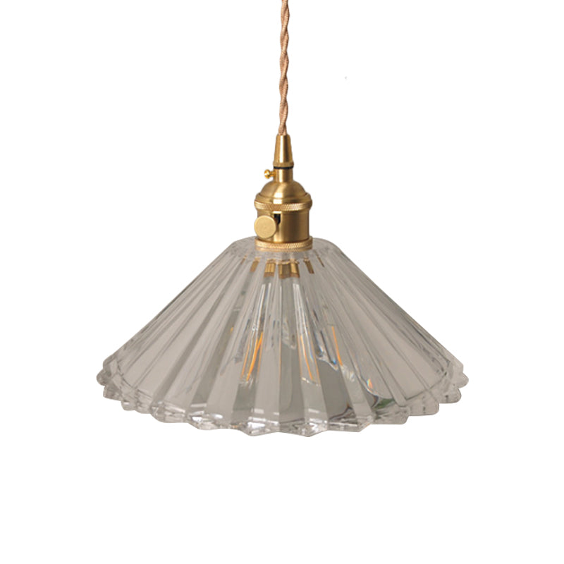 Lucienne Prismatic Glass Brass Bedside Wall Lamp
