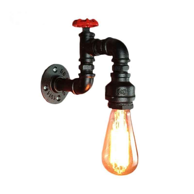 Éloïse Black Faucet Steampunk Wall Lamp