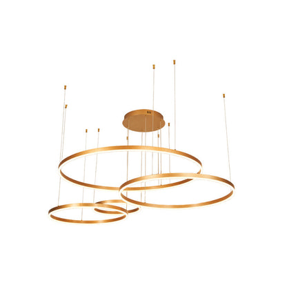 Colette Metal Bubble Ring LED Chandelier