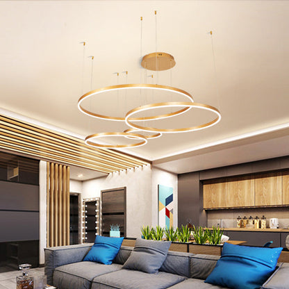 Colette Metal Bubble Ring LED Chandelier