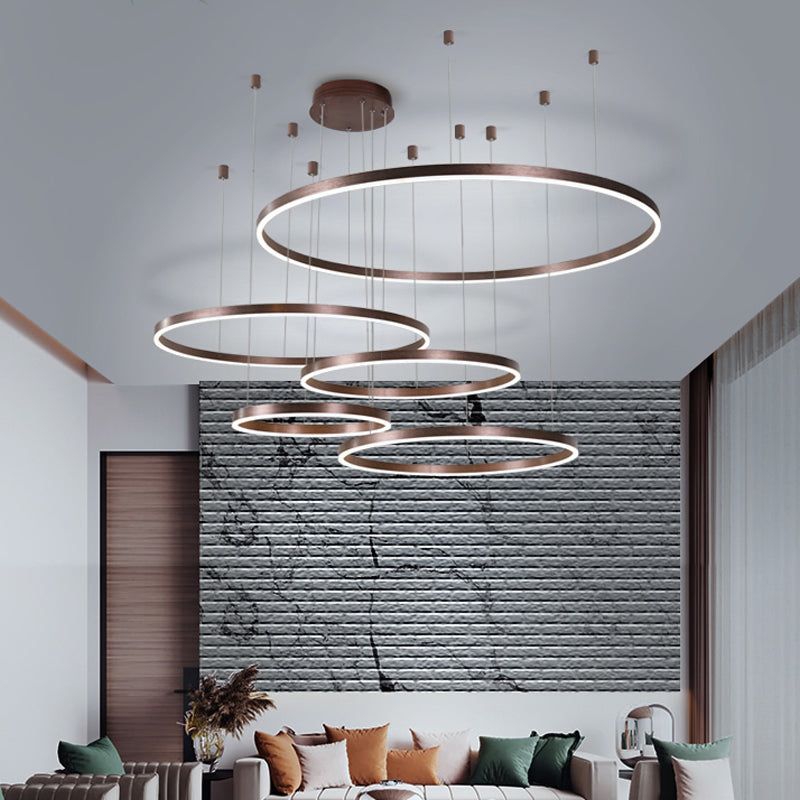 Colette Metal Bubble Ring LED Chandelier