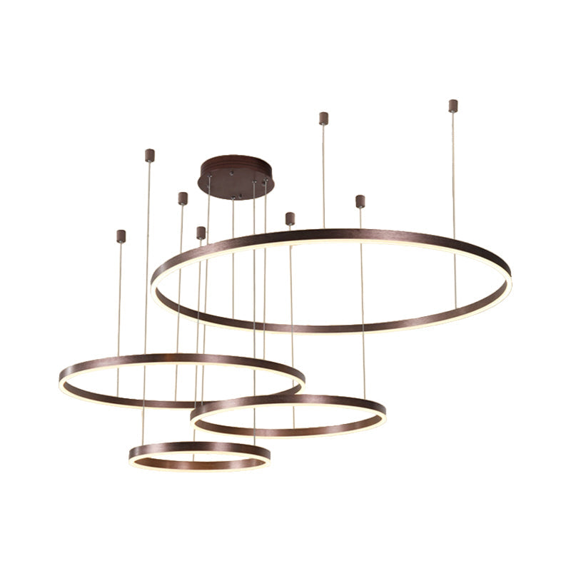 Colette Metal Bubble Ring LED Chandelier