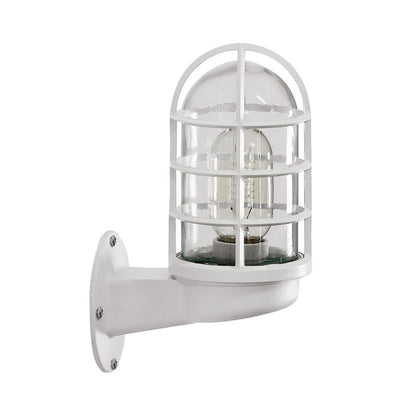 Amélie Industrial Glass Cage Wall Lamp Pink/Blue/Rust