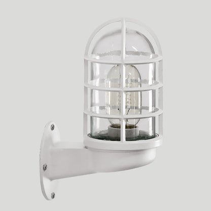 Amélie Industrial Glass Cage Wall Lamp Pink/Blue/Rust